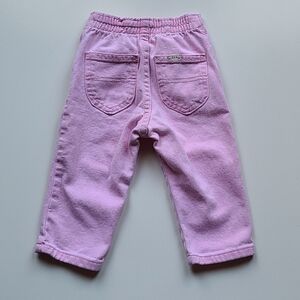 🩷 ~Vintage~ 90s Y2K Infant Girls 18 Months Pink Lee Rider Denim Jeans